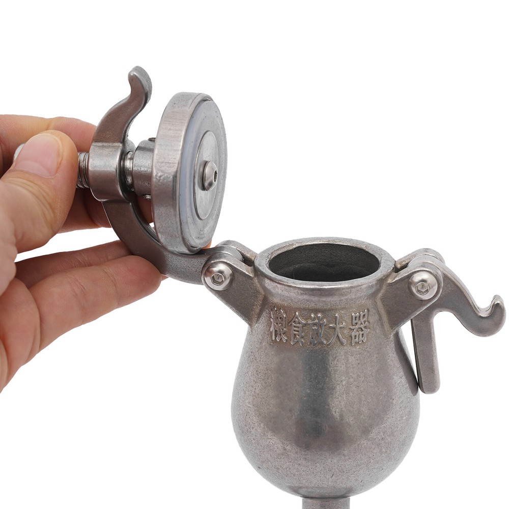 Hand-cranked Popcorn Maker Cannon Corn Popper Pop Corn Puffing Machine Stainless