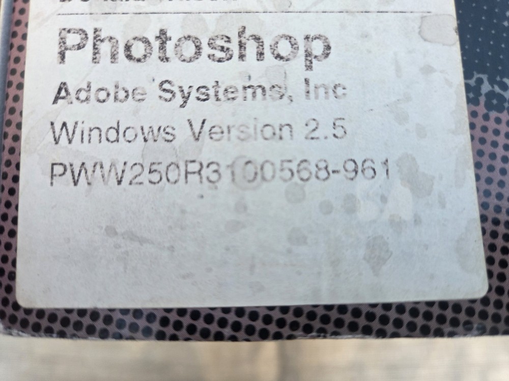 Adobe Photoshop Windows 2.5 what Started It All 1992 Complete CIB