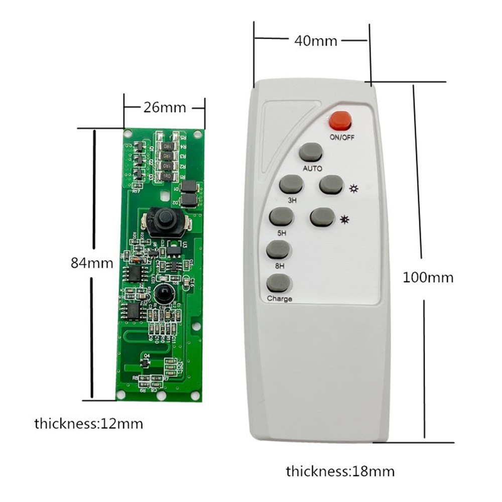 Automatic Control Lamp Board with Remote Control Solar LED Driver Board2919
