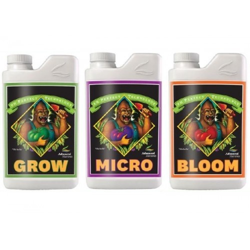 Advanced Nutrients Grow. Micro, Bloom Bundle pH Perfect Base GMB