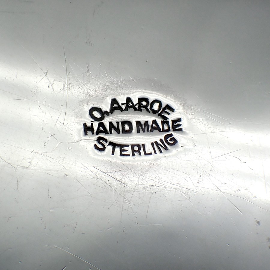 Stamp Box Oscar Aaroe Hand Made Sterling Silver