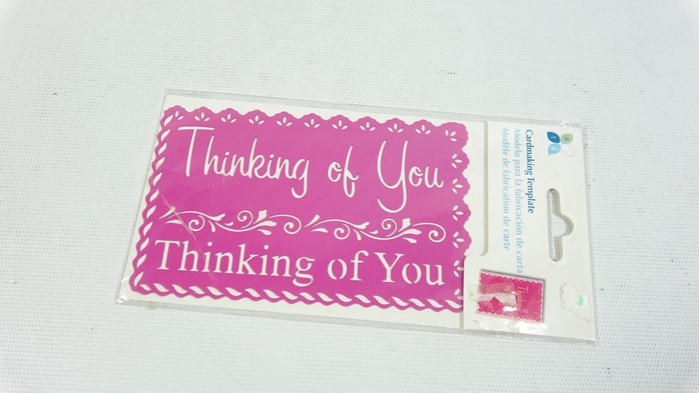 2011 Momenta Cardmaking Template Think Card Making Stencil SS-108