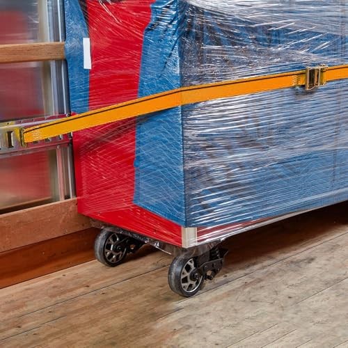 4 Pack E-Track Ratchet Straps 2" x16', 4400 LBS Break Strength Interior Van