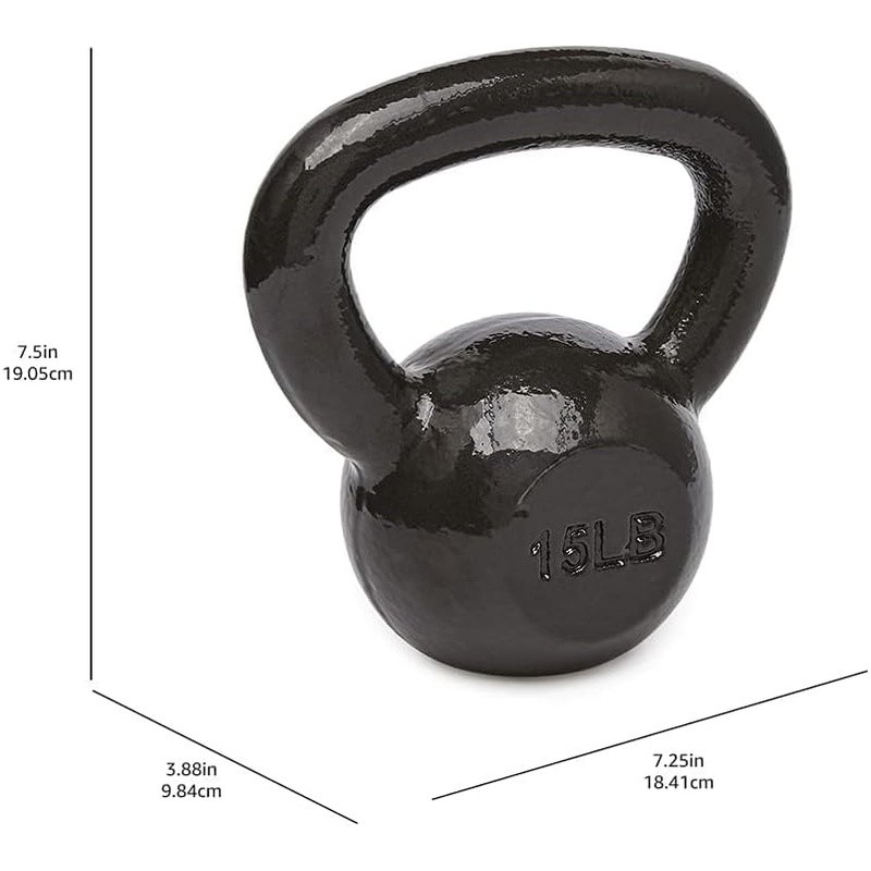 Kettlebell Resistance Training Solid Cast Iron Weight Exercise Equipment New