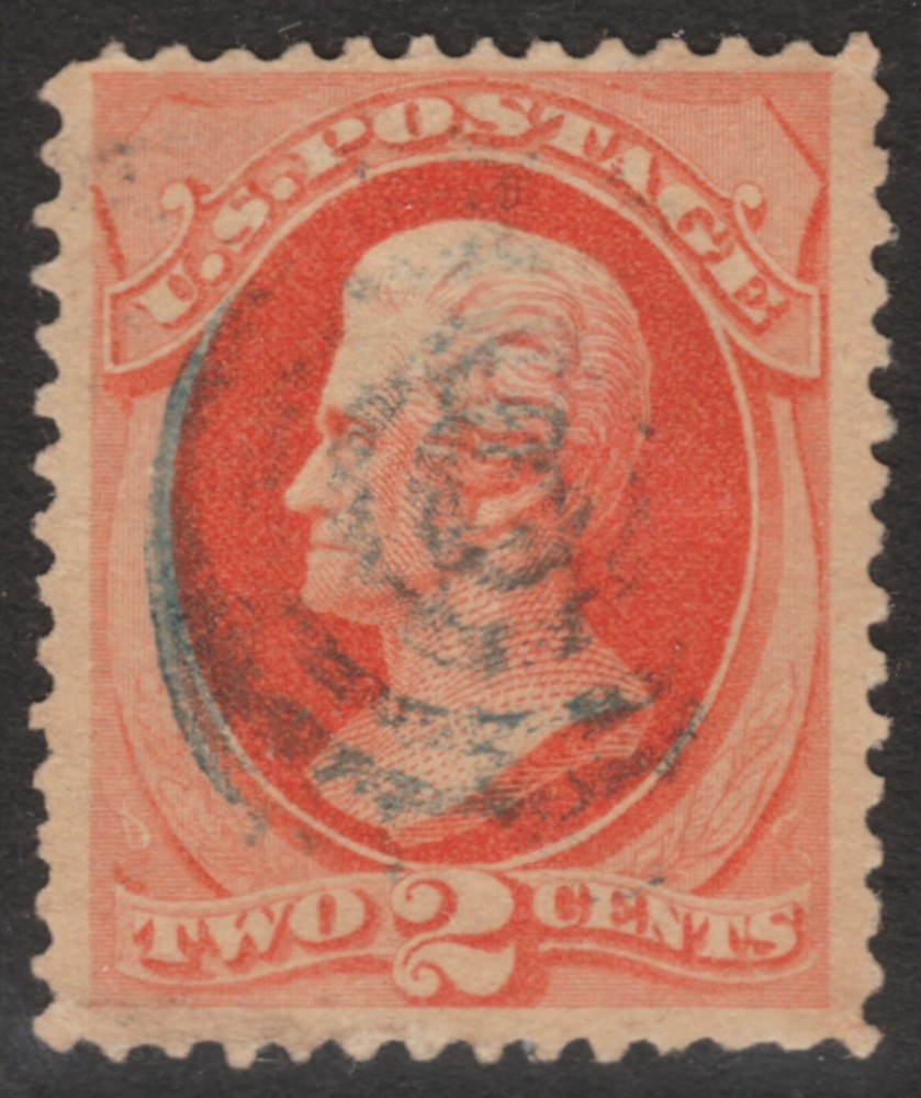 Scott #183 1879 Blue Target Cancel     MSP03-63