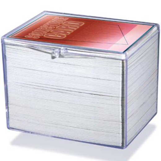 Ultra PRO 150 Count Hinged Plastic Trading Card Storage Snap Box Stackable