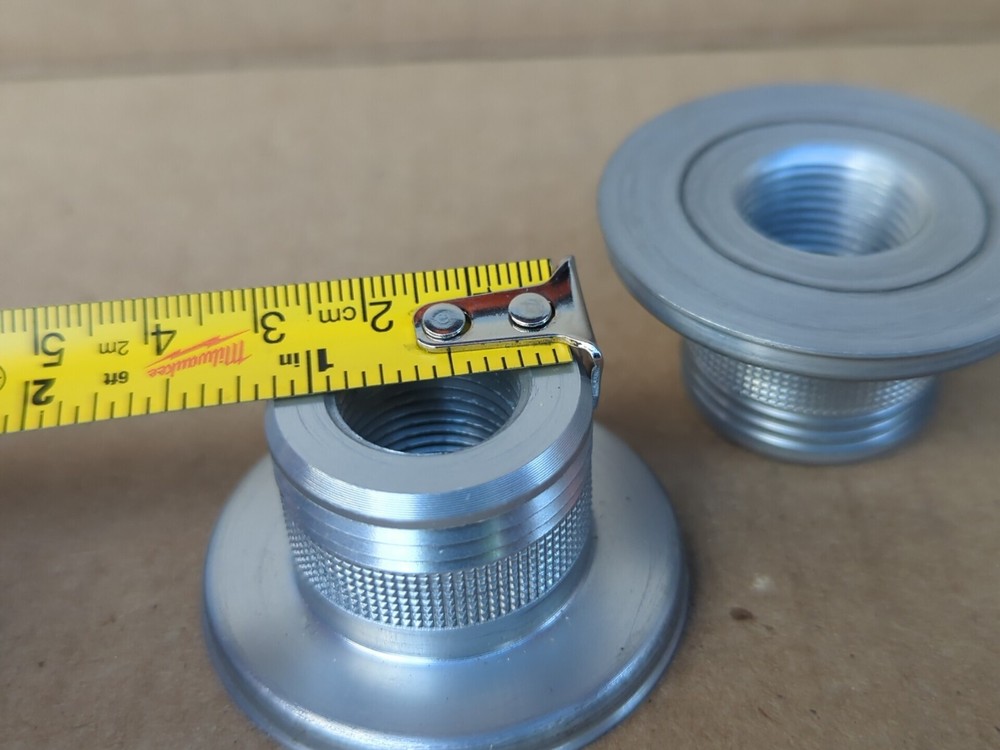 2 Aluminum Threaded Parts For MEAT GRINDER