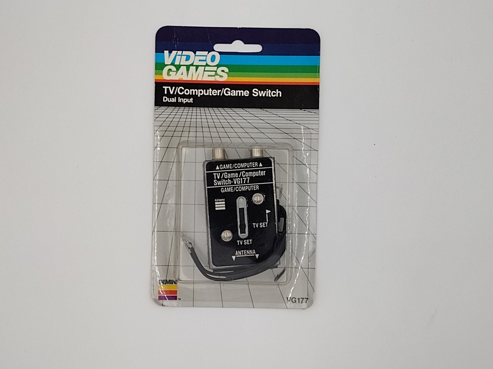 TV Computer Game Switch, Dual Input. Gemini VG177 NOS. VHF switch. Atari Switch.