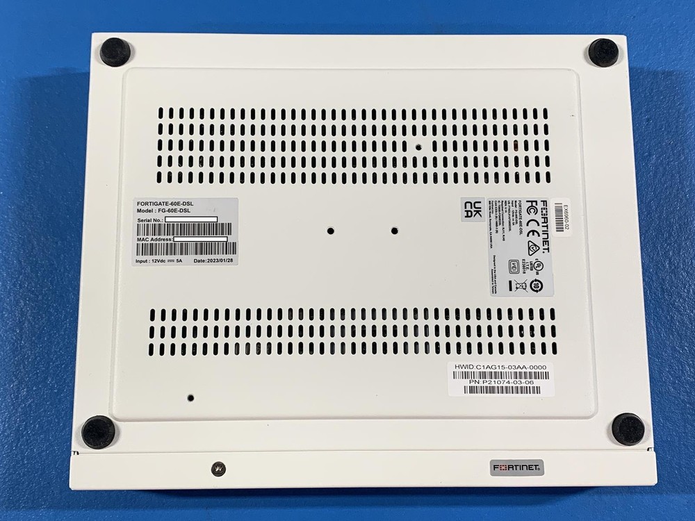 Fortinet FG-60E-DSL Network Security Firewall