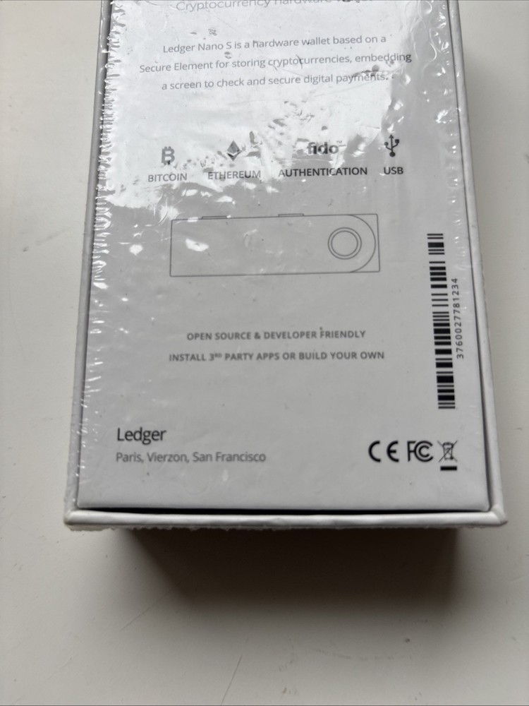 ** NEW SEALED ** Ledger Nano S Cryptocurrency Bitcoin Hardware Wallet