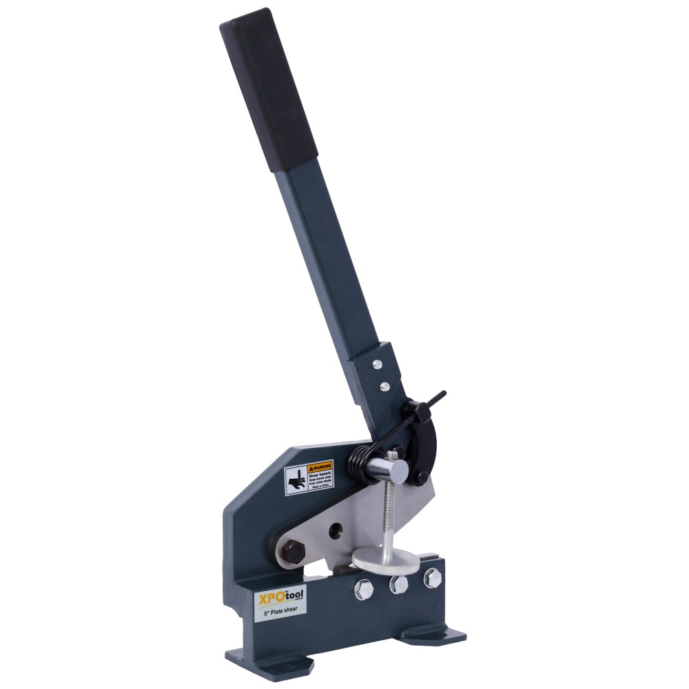 5" Industrial Sheet Metal Shear - Solid, High Precision Manual