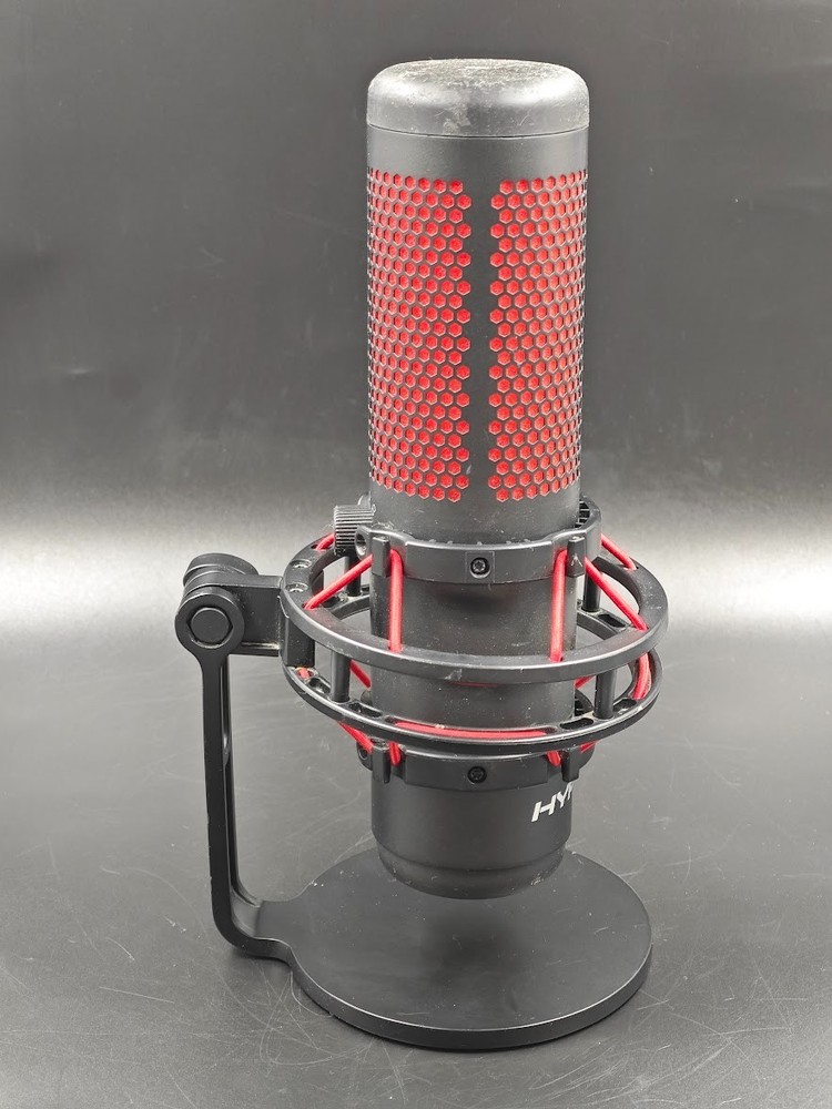 HyperX QuadCast Microphone Black/Red Used Working