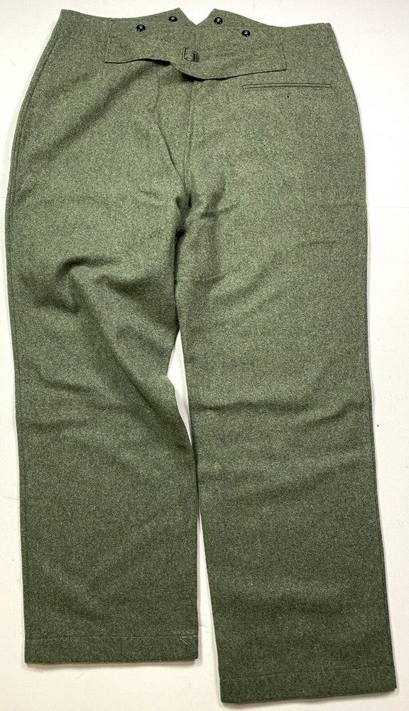 WWII GERMAN M1940 M40 WOOL COMBAT FIELD GREY TROUSERS-MEDIUM