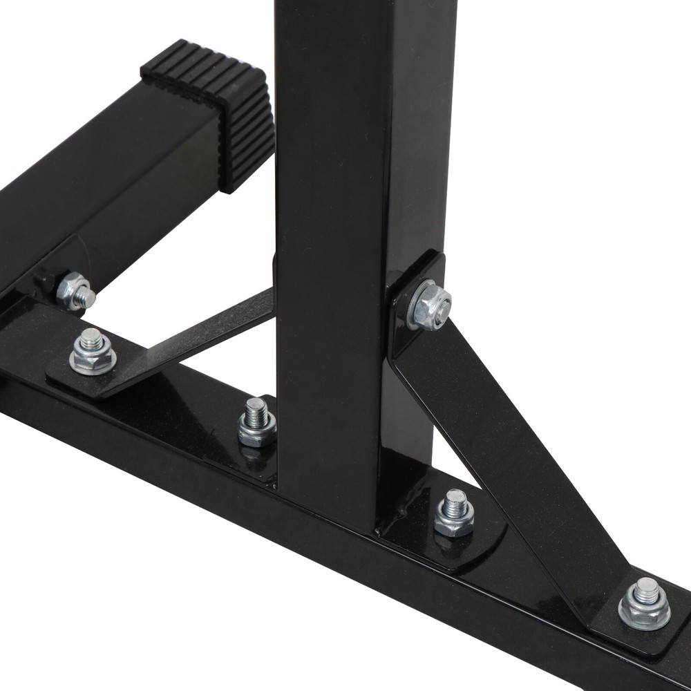 2PCS Squat Rack Adjustable 40"-66" Dumbbell Barbell Rack Bench Stand Max 550Lbs