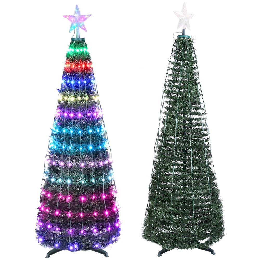 Waterproof LED Lights Collapsible Christmas Tree Light with Remote App Control