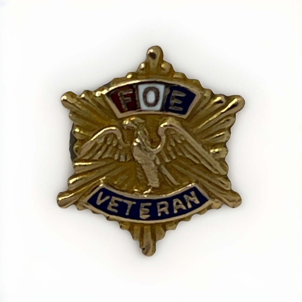 Fraternal Order Of Eagles Veteran Organization State Lapel Hat Pin