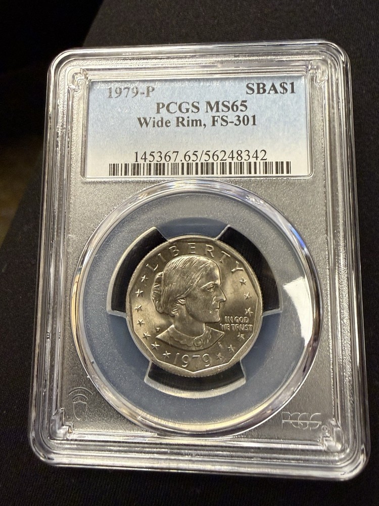 1979 Susan B Anthony PCGS Wide Rim Graded MS65