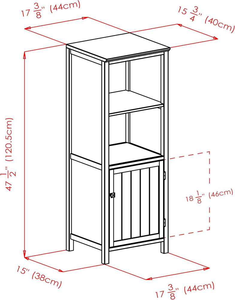 Cabinets Brooke Storage/Organization, Antique Walnut