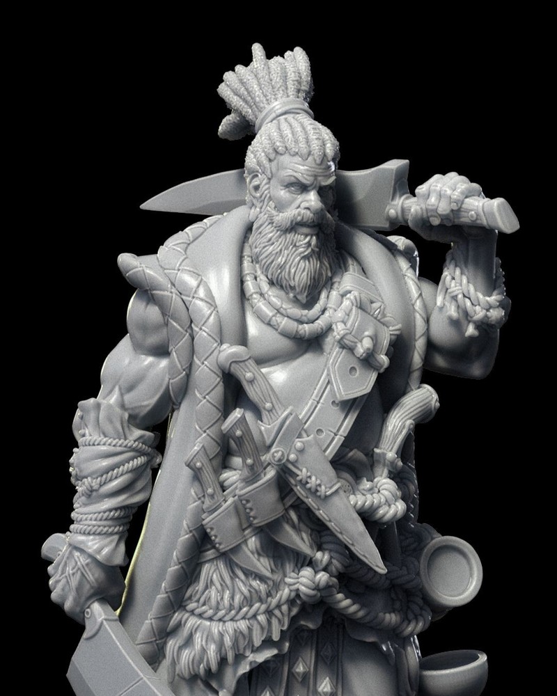 DnD Grub Pirate Miniature 32mm Scale