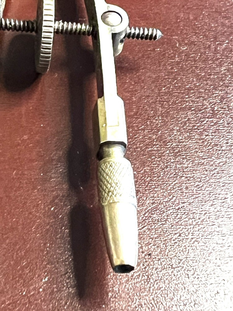 Vintage Drafting Compass Engineer Geometry Tool Metal Divider Compass