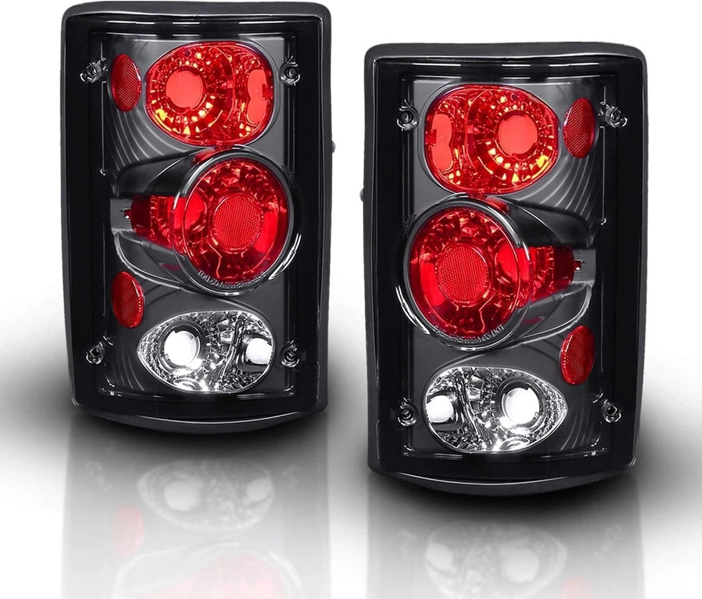 Black Replacement Brake Tail Lights Set For Ford Excursion/Econoline Van - Passe
