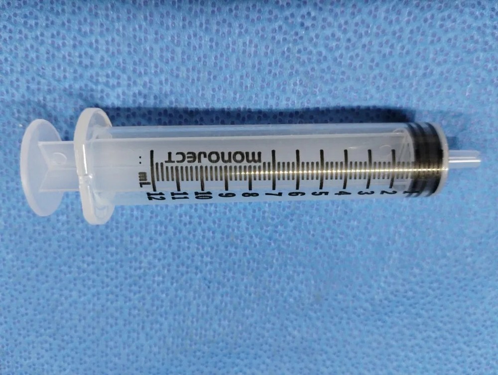 12mL Monoject Non-Sterile Syringes, Regular Tiip
