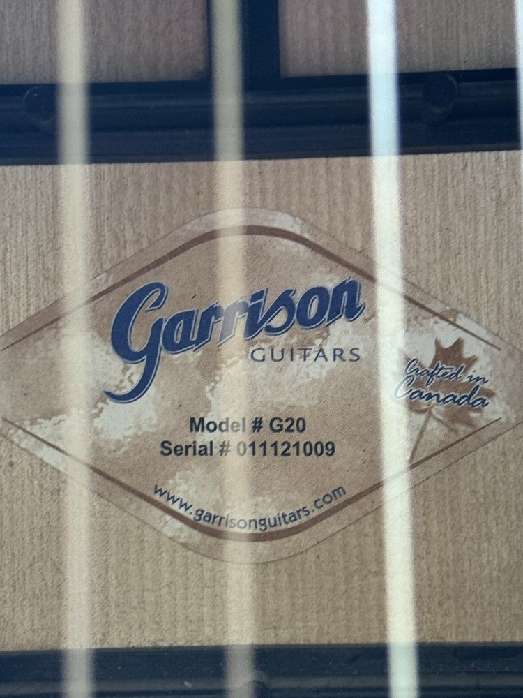 Excellent Condition: Garrison Acoustic Guitar With Hard Case