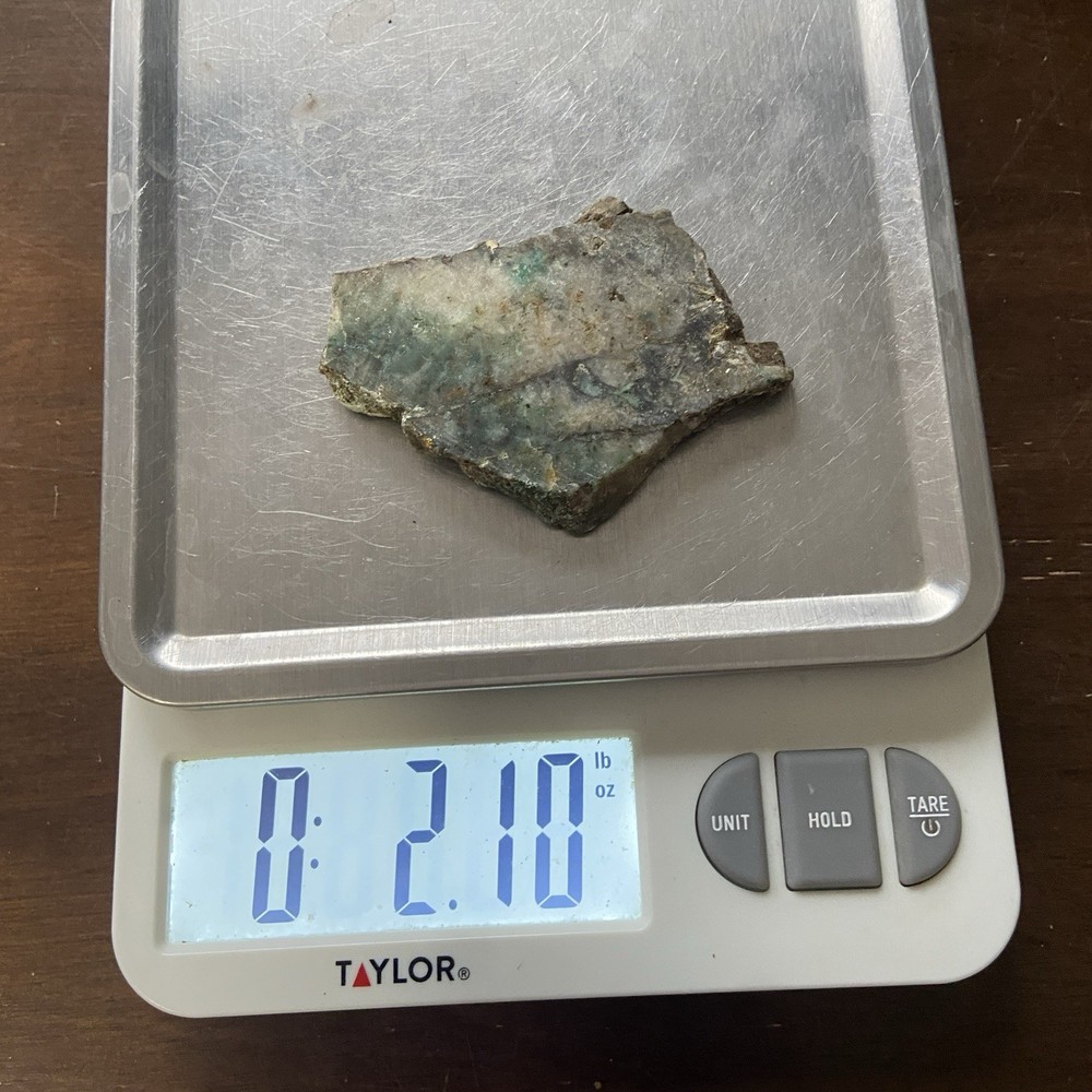 Chrysocolla W/ Quartz Rough Thick Slab 2.10oz