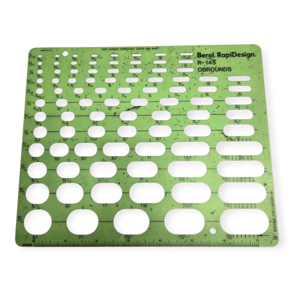 Vintage Berol RapiDesign R-145 Drafting Template