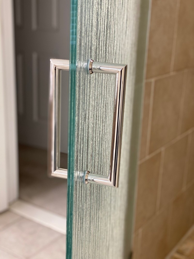 Shower Door Handle - 8" Mitered Handle / Pull (NEW STYLE)