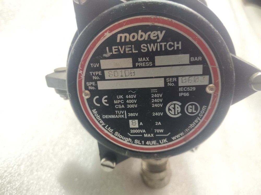 Mobrey Level Switch S01DB/F68/1 Float Horizontal
