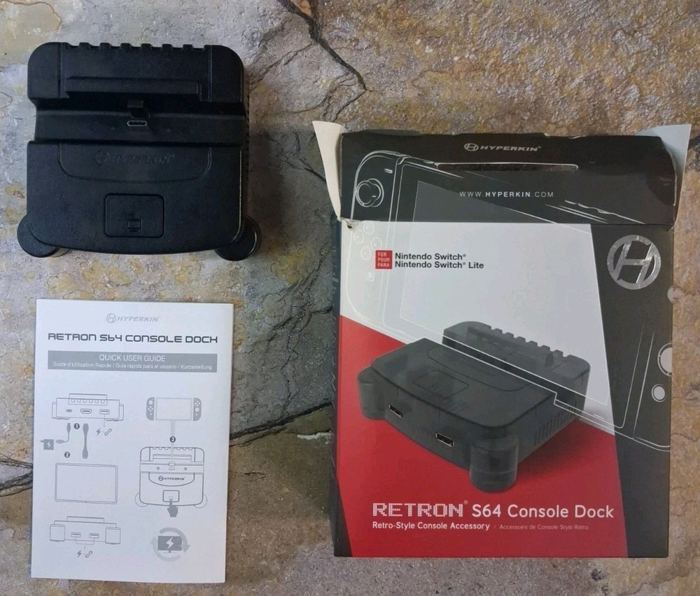 Hyperkin RetroN S64 Dock (Smoke Gray) - Nintendo Switch / Switch Lite *SEE DESC*