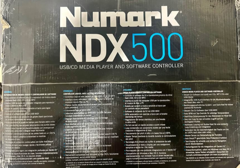 Numark NDX500 | Stand Alone USB / CD Player and Software Controller with Touch-S