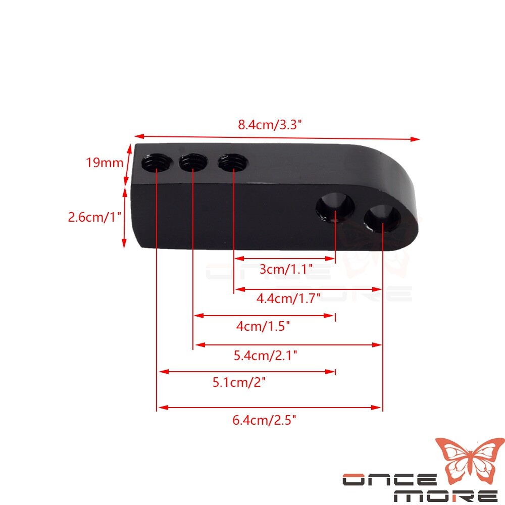 Motorcycle Black Headlight Extension Block For Harley FXD Dyna Super Glide