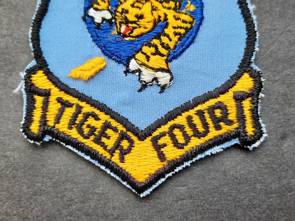 Original USAF Patch 4th Squadron Maxwell AFB Officer Training School Tiger Four
