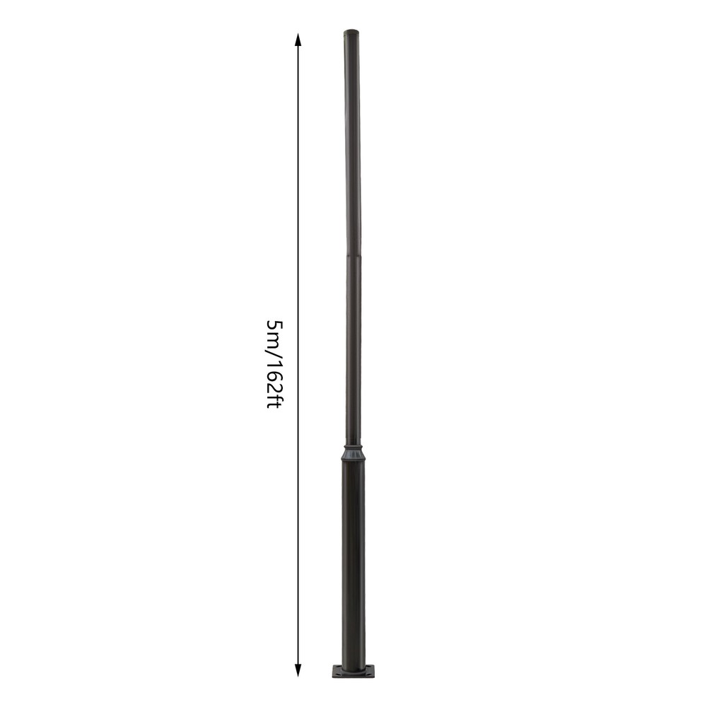 5M Outdoor Split Street Light Pole Size Pole Courtyard Lighting Post 114+76mm