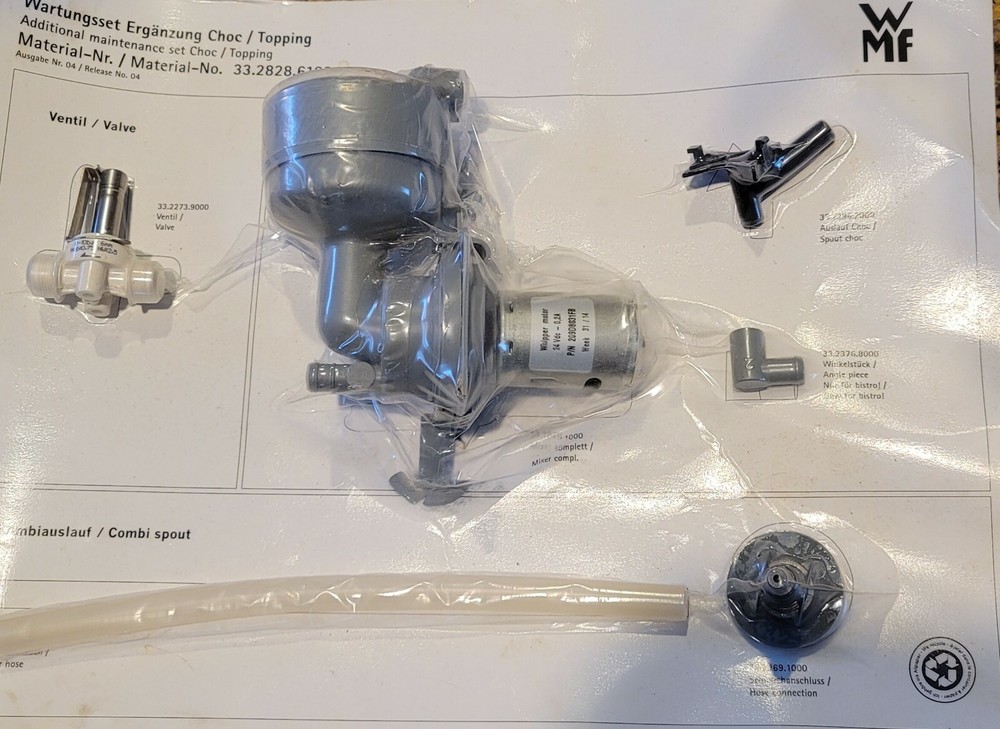 WMF 3328286100 Service Kit, Chocolate/Topping Addition NOS