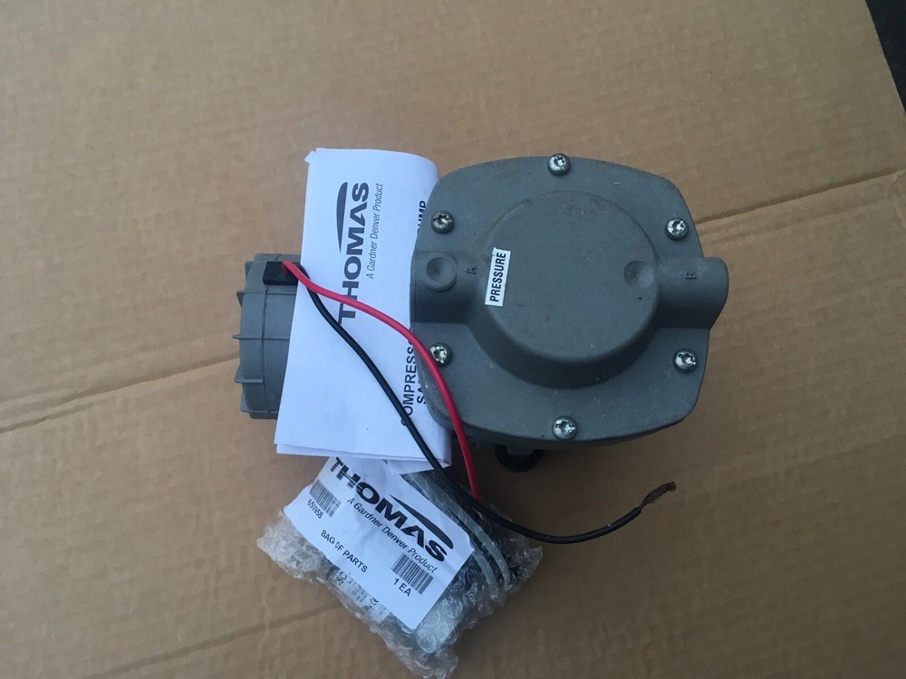 24VDC Thomas SOLAR Pond Aerator, Aeration PUMP 24 Volt DC, 2 CFM Flow!