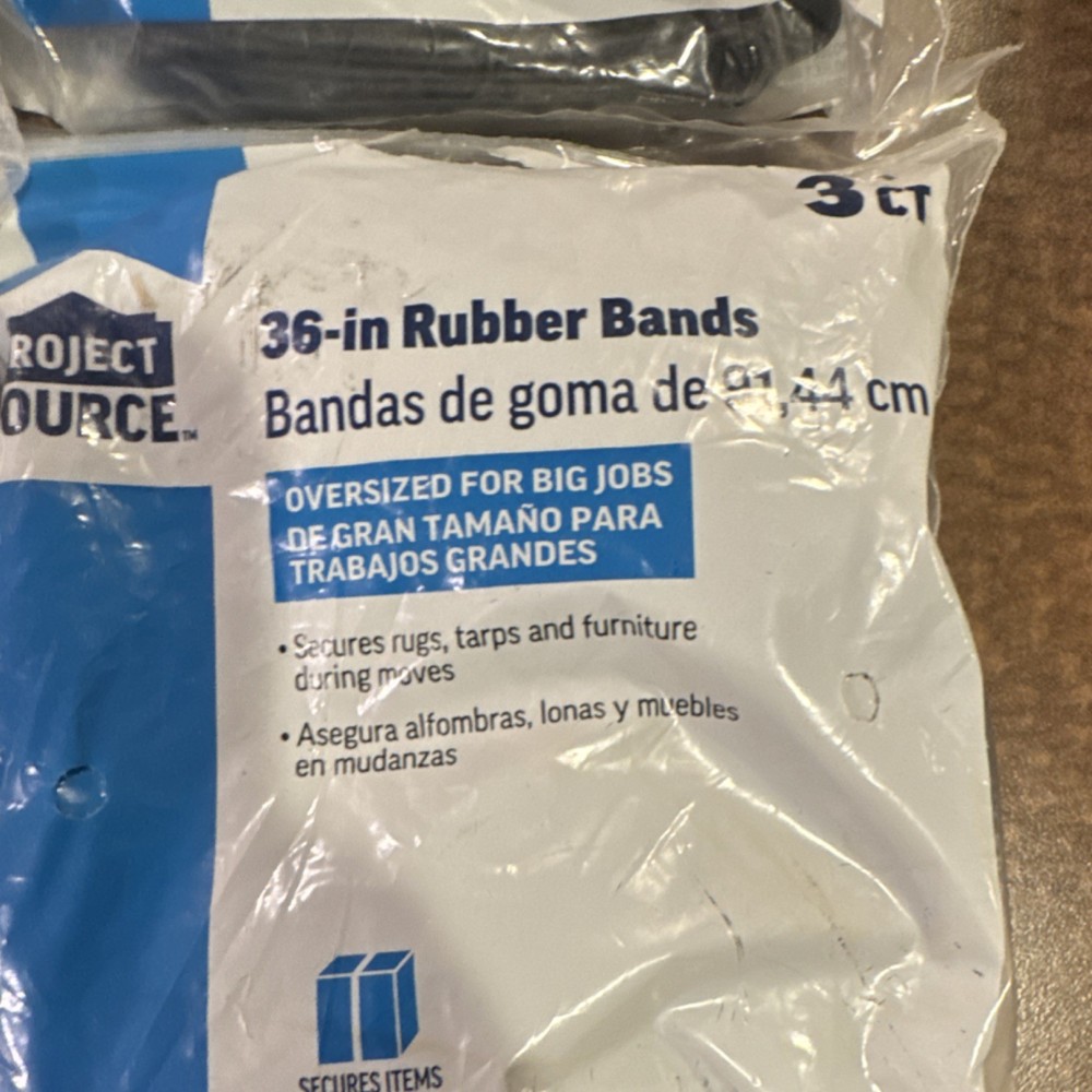 36-in Rubber Bands 5 three count packages