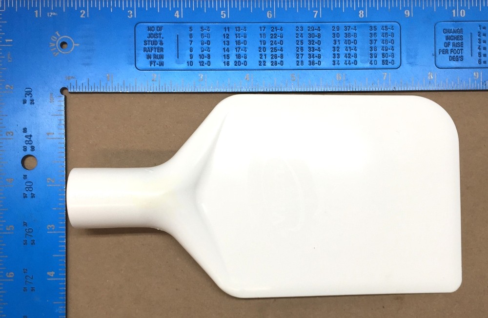 Vikan 4-1/2" Flexible White Plastic Scraping Paddle 70135 NOS