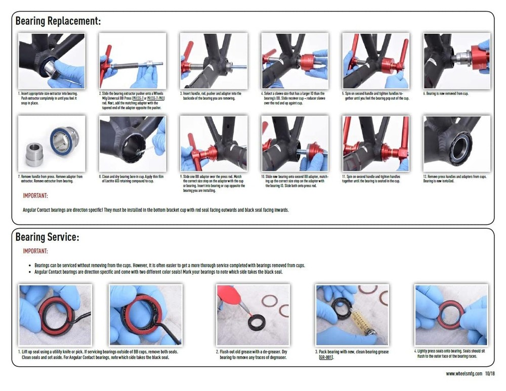 Wheels Manufacturing BB30 to Outboard Bottom Bracket with Angular Contact Bea...