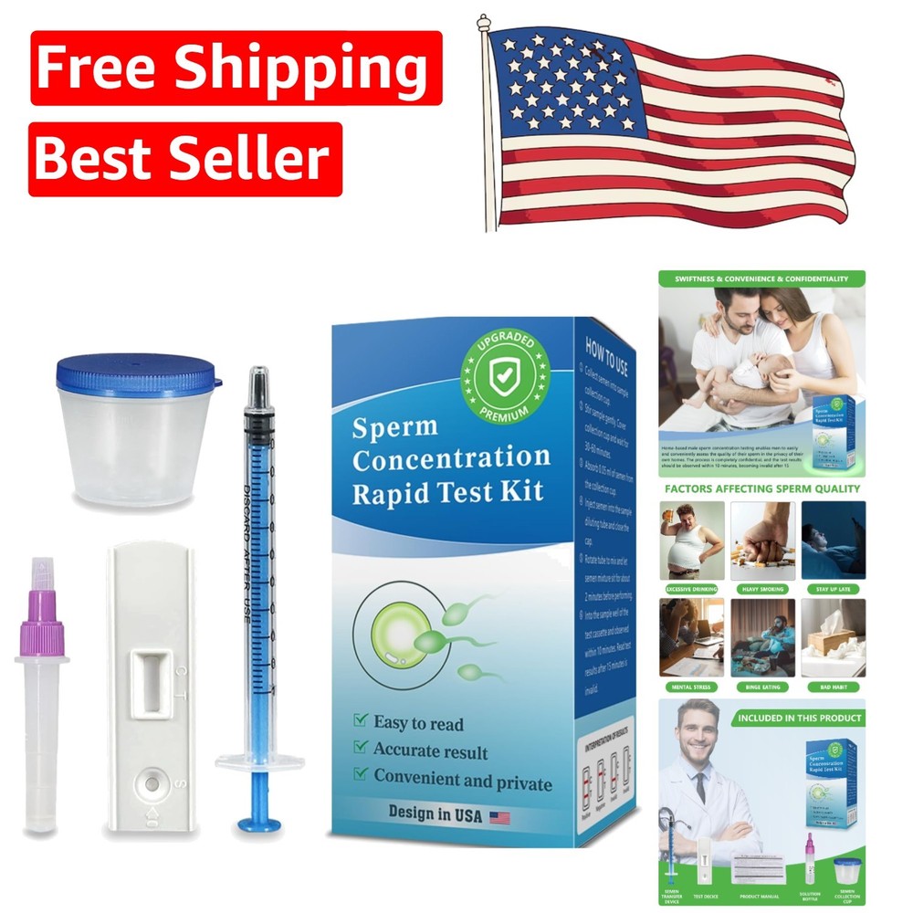 Trak Plus Male Fertility Testing System - Normal or Low Sperm Count Indicator