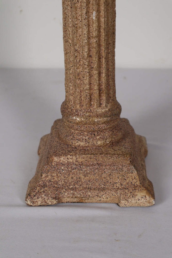 Metal Candle Holder with Textured Rock Paint