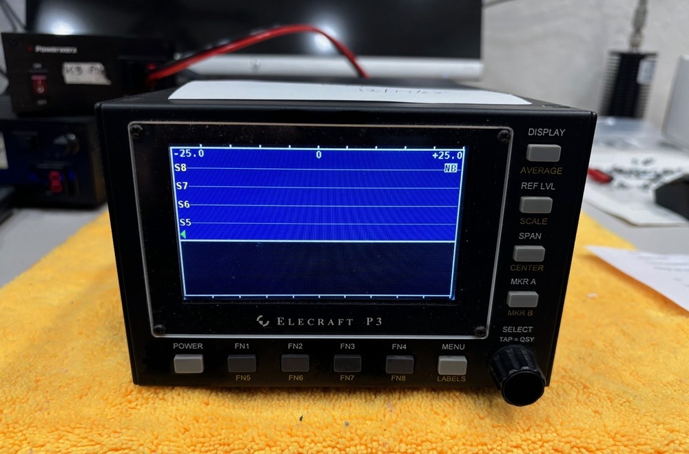 Elecraft P3 Panadapter   -  Works great  with   cables # 121