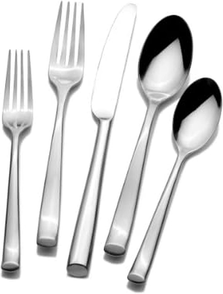, Addison Flatware Service for 4, 20 Piece Set, 18/0 Stainless Steel Silverware