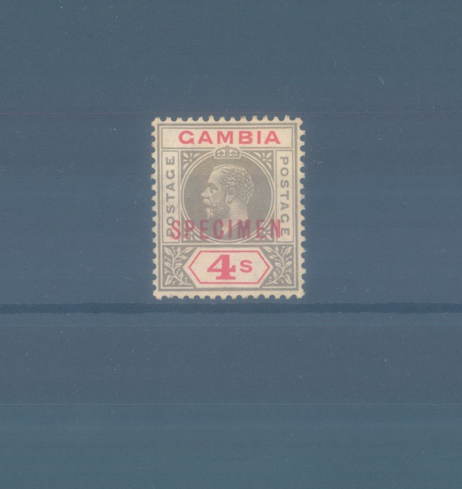 GAMBIA 1912-1922 4 s. MH - specimen
