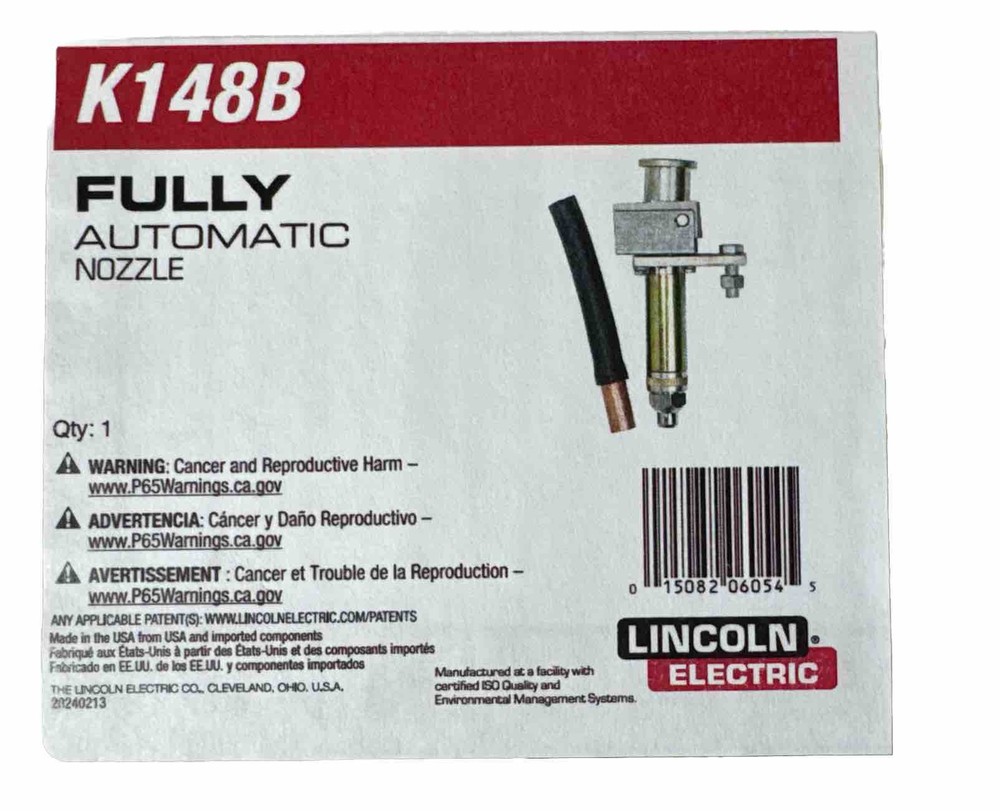 Lincoln Electric K148B. Fully Automatic Nozzle .