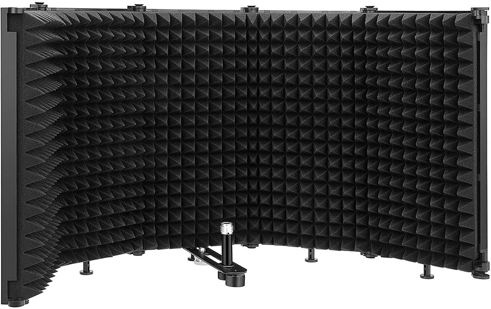 Microphone Isolation Shield - Tripod Stand 2 ft 6 to 5 ft 10 Height Adjustabl...