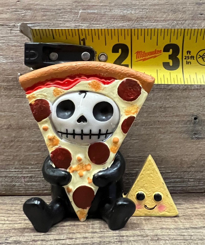 Furrybones Pizza Resin Figurine 3" x 3"