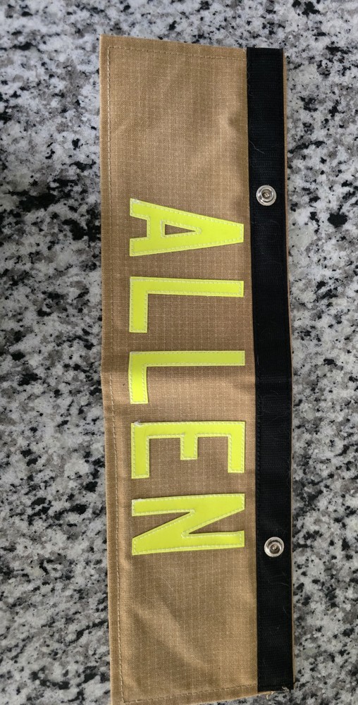 Original Firefighter Name Tag Panel Used From A Real Firefighter for Firemen